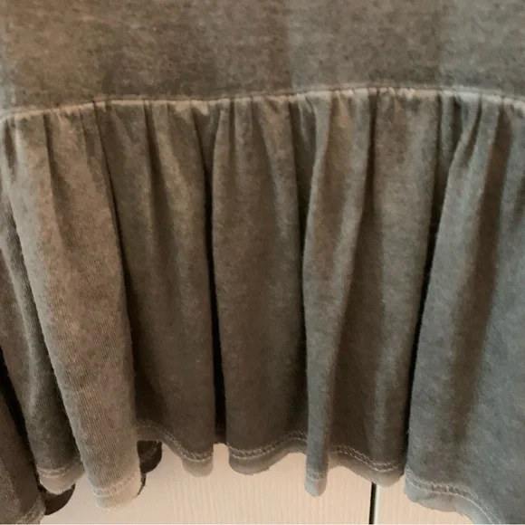 Dantelle Short Sleeve Smoky Gray Tunic/Blouse/Shirt EUC - Picture 7 of 9